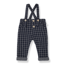 Load image into Gallery viewer, 1 + in the family - Hendric Plaid Suspender Pants - Navy