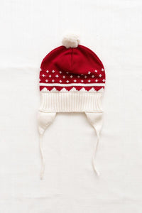 Fin & Vince - Holiday Pom Beanie - Chili