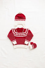 Load image into Gallery viewer, Fin &amp; Vince - Holiday Mittens - Chili