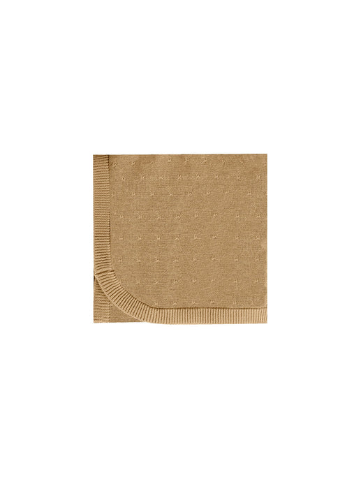 Quincy Mae - Organic Knit Baby Blanket - Honey