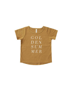 Rylee + Cru - Golden Summer Basic Tee - Gold