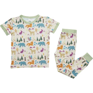 Emerson and Friends - Forest Friends Short Sleeve Bamboo Pajama Set