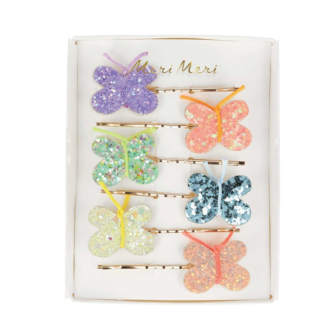 Glitter Butterfly Hair Slides