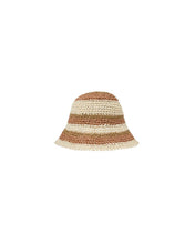 Load image into Gallery viewer, Rylee + Cru - Rafia Bucket Hat - Redwood Stripe