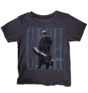 Johnny Cash Short Sleeve Tee - Off Black