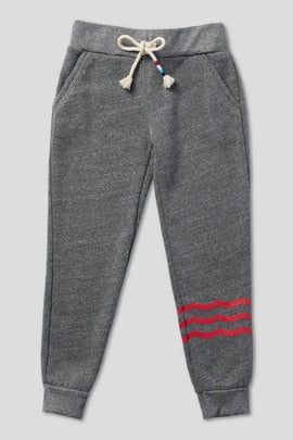 Sol Angeles - Kids Red Waves Jogger - Heather