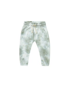 Rylee + Cru - Jogger Sweatpant - Aqua Tie Dye