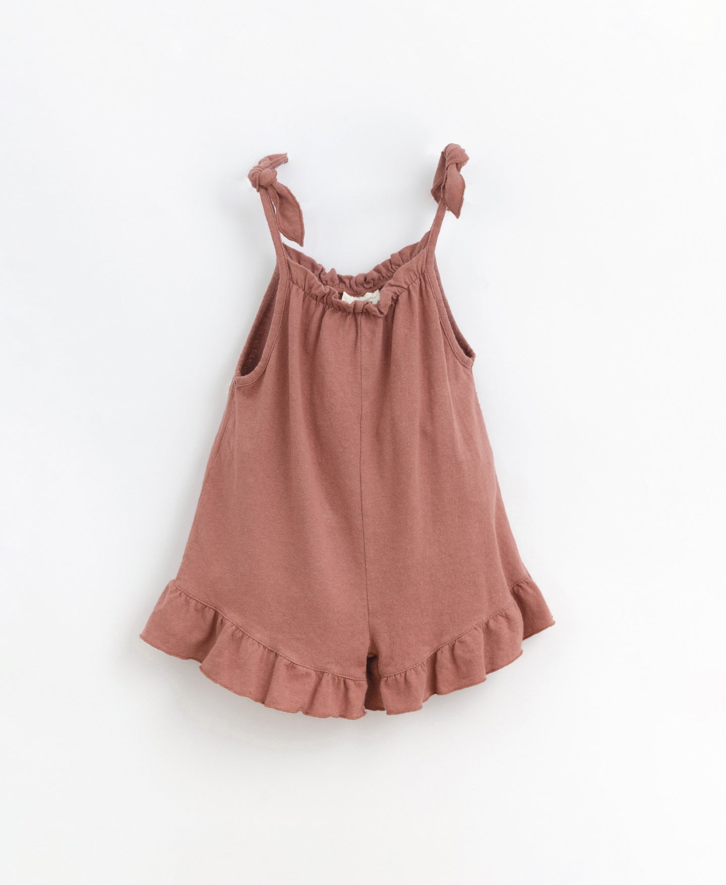 Play Up - Organic Jersey Jumpsuit - Red Clay