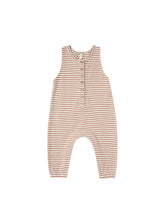 Load image into Gallery viewer, Quincy Mae - Organic Sleeveless Jumpsuit - Rust Stripe