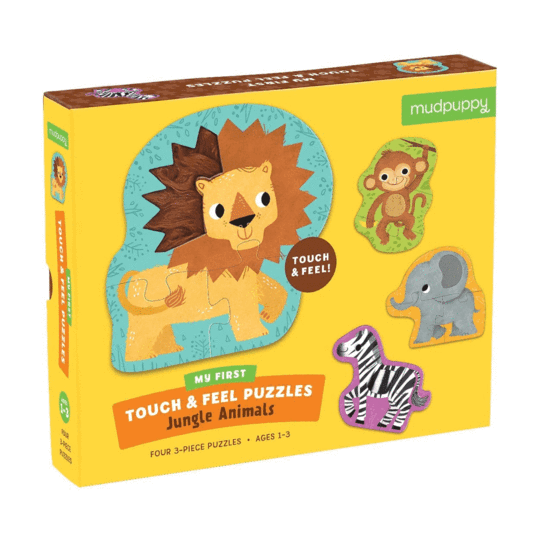 Mudpuppy - My First Touch & Feel Puzzle - Jungle Animals