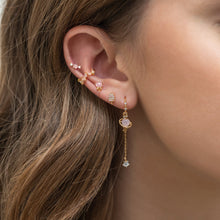 Load image into Gallery viewer, Pink Jupiter Dangle Earrings - Gold