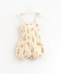 Play Up - Organic Smocked Jumpsuit - Karite