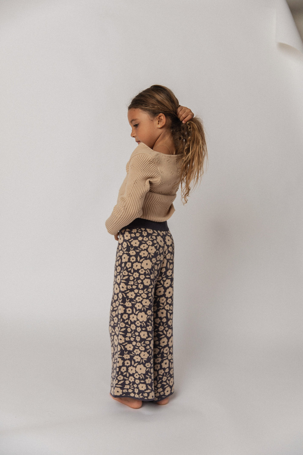 Raised by Water - Floral Knit Pants - Navy – Jack + Emmy