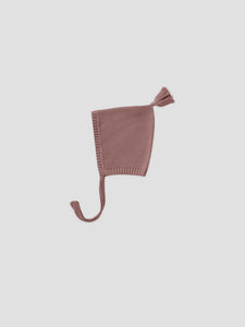Quincy Mae - Knit Pixie Bonnet - Fig