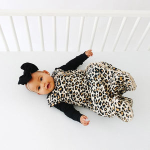 Posh Peanut - Lana Leopard - .5 Tog Sleeveless Ruffled Sleep Bag