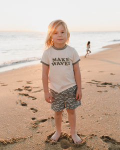 Rylee + Cru - Ringer Tee - Make Waves - Aqua