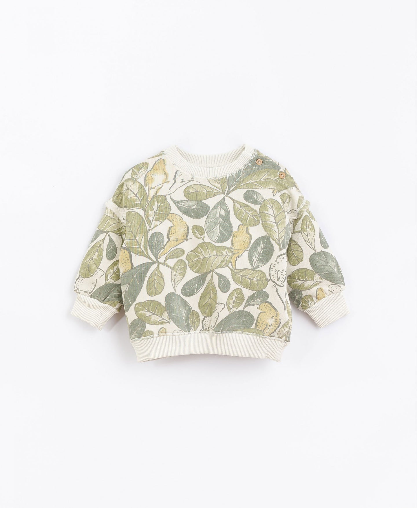 Play Up - Organic Leaf Print Sweatshirt - Reed