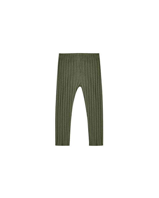 Rylee + Cru - Rib Knit Legging - Forest
