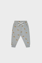 Load image into Gallery viewer, Organic Cotton Jalen Track Pant - Lenny Leopard Ocean Spray