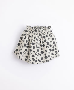 PLAYUP - Organic Fleece Lined Leopard Print Skirt - Miro