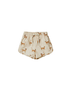 Rylee + Cru - Leopard Swim Trunk - Natural