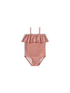 Rylee + Cru - Ruffle One-Piece - Lipstick