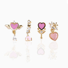 Load image into Gallery viewer, Girls Crew - Listen To Your Heart Earring Set - Gold