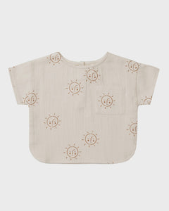Quincy Mae - Woven Boxy Top - Suns
