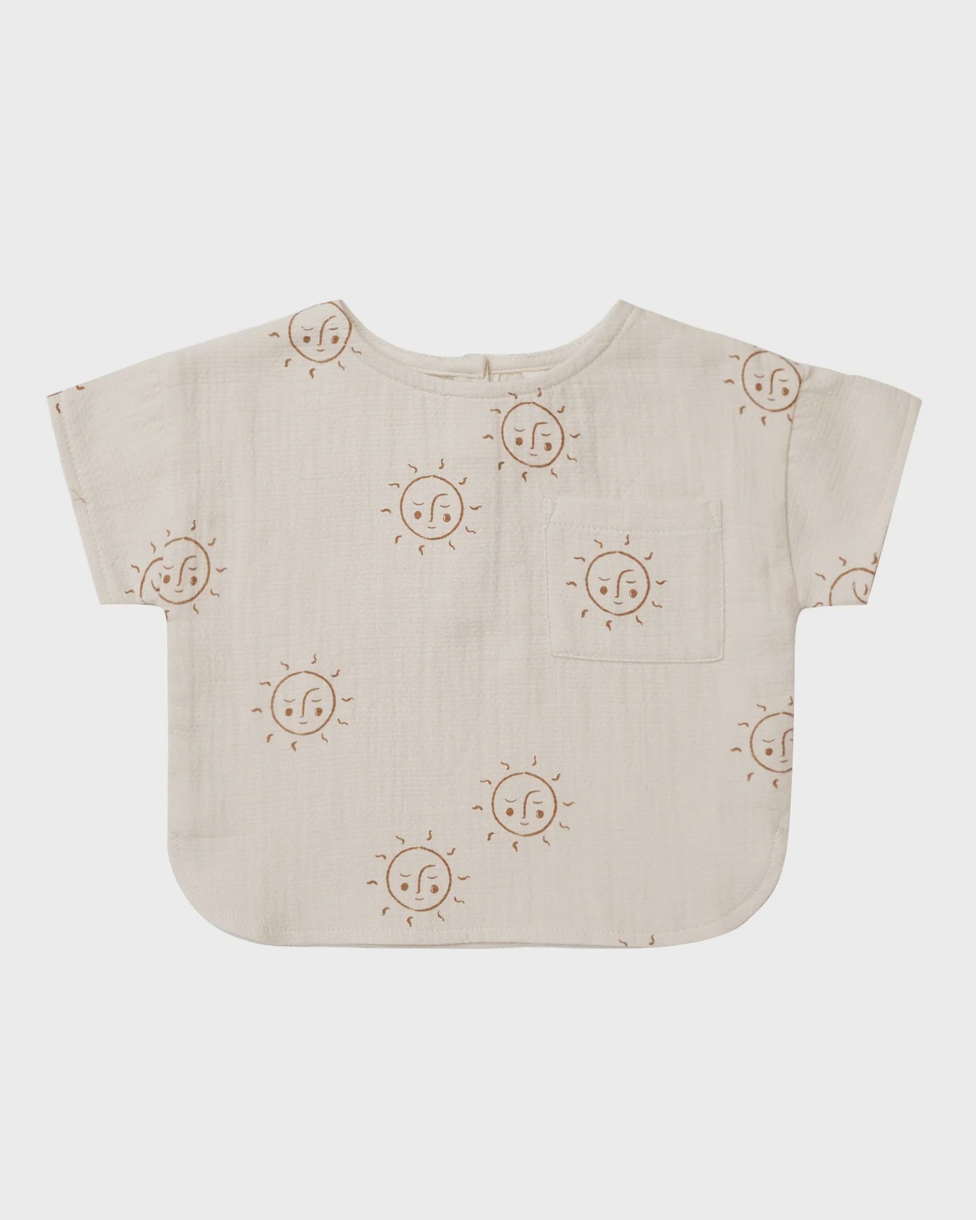 Quincy Mae - Woven Boxy Top - Suns