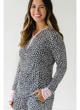 Load image into Gallery viewer, Little Sleepies - Snow Leopard Women&#39;s Long Sleeve Pajama Set