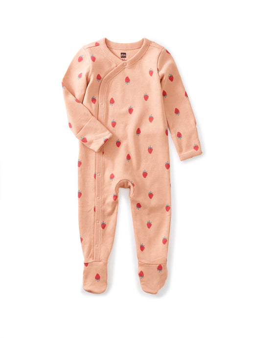 Tea Collection - Footed Baby Romper - Little Strawberries