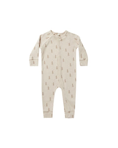 Rylee + Cru - Trees Organic Pajama Long John   - Ivory