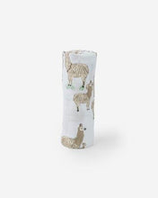 Load image into Gallery viewer, Little Unicorn - Cotton Muslin Single Swaddle - Llama Llama