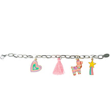 Load image into Gallery viewer, Zomi Gems - Llama &amp; Heart Multi Charm Link Chain Bracelet