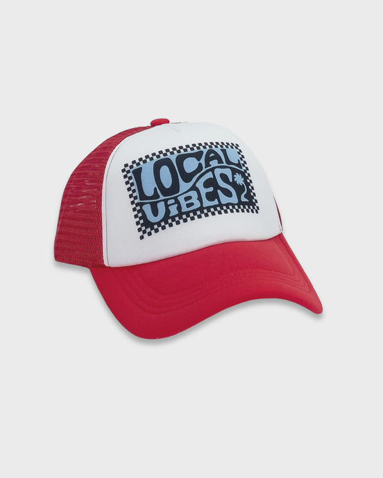 Feather 4 Arrow - Local Vibes Trucker Hat - Red/White