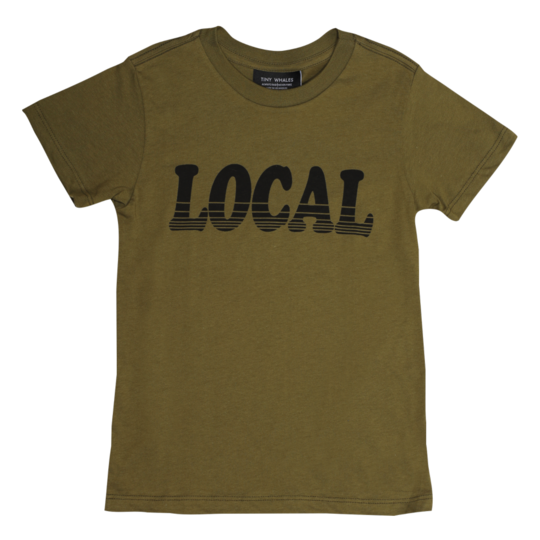 Tiny Whales - Local Short Sleeve Infant Tee - Army Green