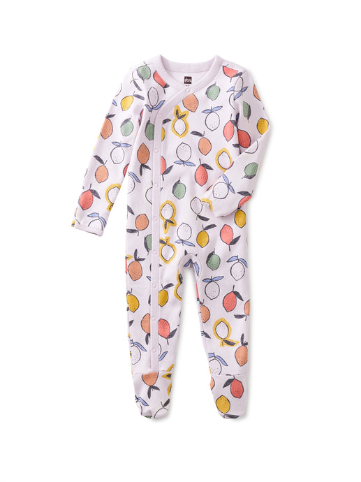 Tea Collection - Footed Baby Romper - Lotsa Lemons