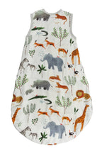 Load image into Gallery viewer, Loulou LOLLIPOP - Muslin Sleep Bag 1 TOG - Safari Jungle