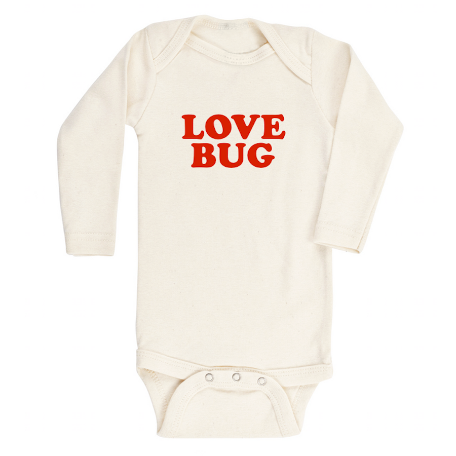 Tenth & Pine - Long Sleeve Organic Love Bug Bodysuit - Red