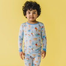 Load image into Gallery viewer, Little Sleepies - Blueberry Ice Cream Social - Two-Piece Bamboo Viscose Pajama Set