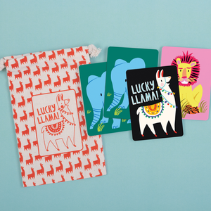 Mudpuppy - Lucky Llama Playing Cards To Go