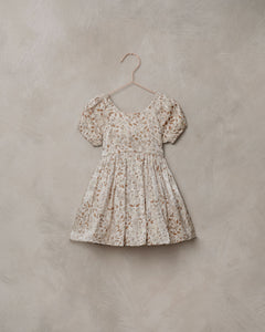 Noralee - Gold Floral Luisa Dress - Ivory