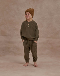 Rylee + Cru - Button Jogger Pant - Army
