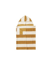 Load image into Gallery viewer, Rylee + Cru - Gold Stripe Hooded Towel - Gold-Stripe