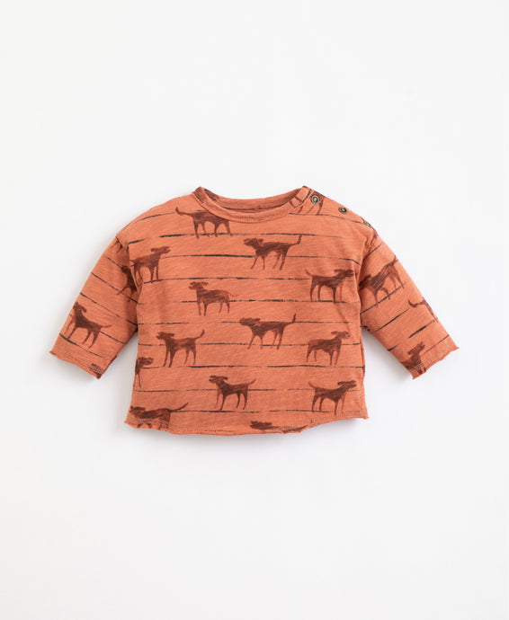 Organic Dog Print Top - Madalena