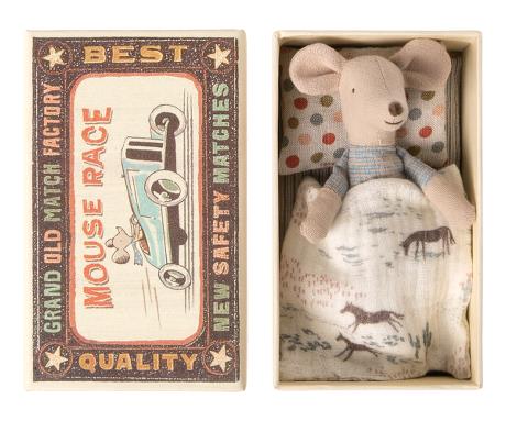 Maileg - Little Brother Mouse in Matchbox