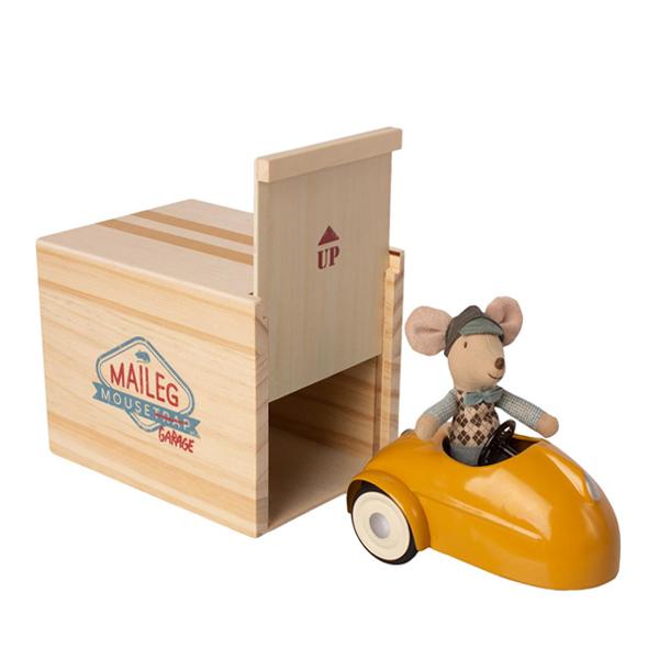 Maileg - Mouse Car w/ Garage - Yellow