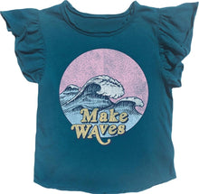 Load image into Gallery viewer, Rowdy Sprout - Make Waves Ruffle Tee