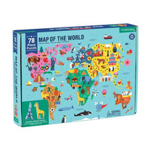 Load image into Gallery viewer, Mudpuppy - Map of the World Geography 78 pc Puzzle