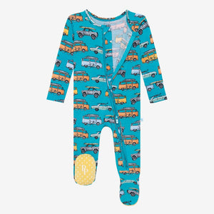 Posh Peanut - Marino - Footie Zippered One Piece